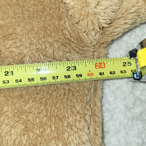 J CREW Teddy Bear Half Zip Pullover Sweater Top Shirt Size Medium Tan Yellow - Picture 6 of 6